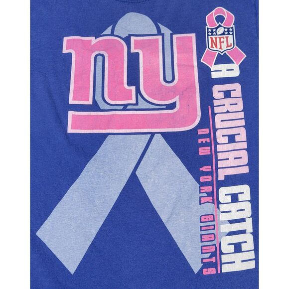 Reebok 2011 NFL A Crucial Catch New York Giants Blue T-Shirt Mens Large - Picture 3 of 6